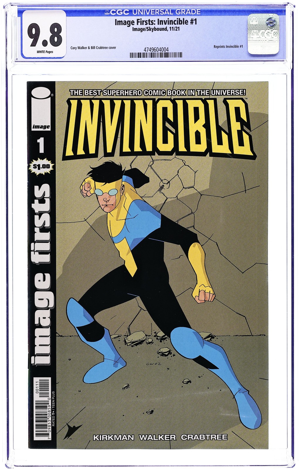 Image Firsts Invincible 1C CGC 9.8 2021 4749604004