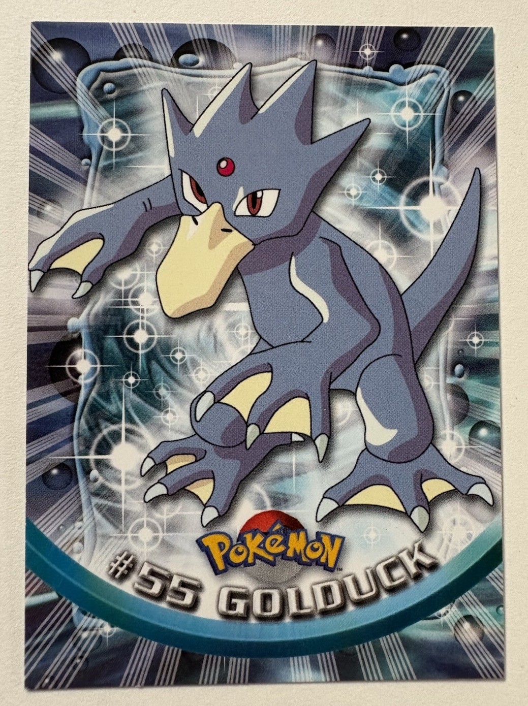 Golduck #55 Topps 1999 TV Animation Edition Red Label Non Holo Pokémon 1999