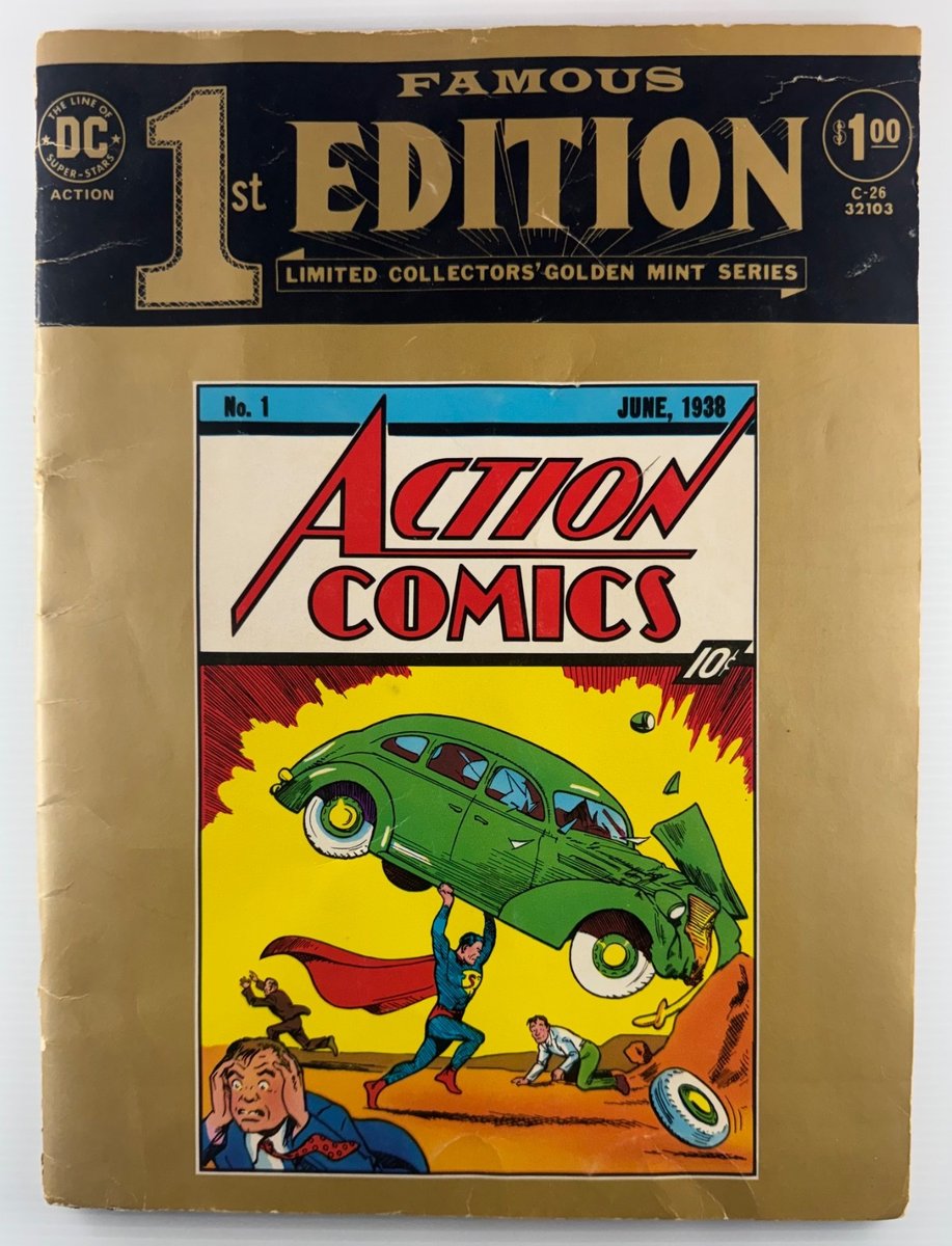 Famoso 1° Edizione ACTION Comics C-26 1974; Limited Collector’s Golden Mint Ser