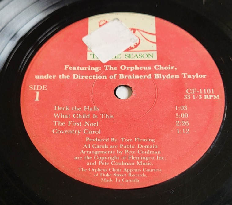 The Orphen Choir Brainerd Blyden Taylor - Tis The Season 33 1/3