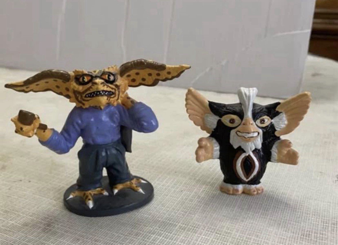 Vintage Gremlins 2 Figurine Giocattoli (1990) Cervello 3” Applausi e Mohawk M.D
