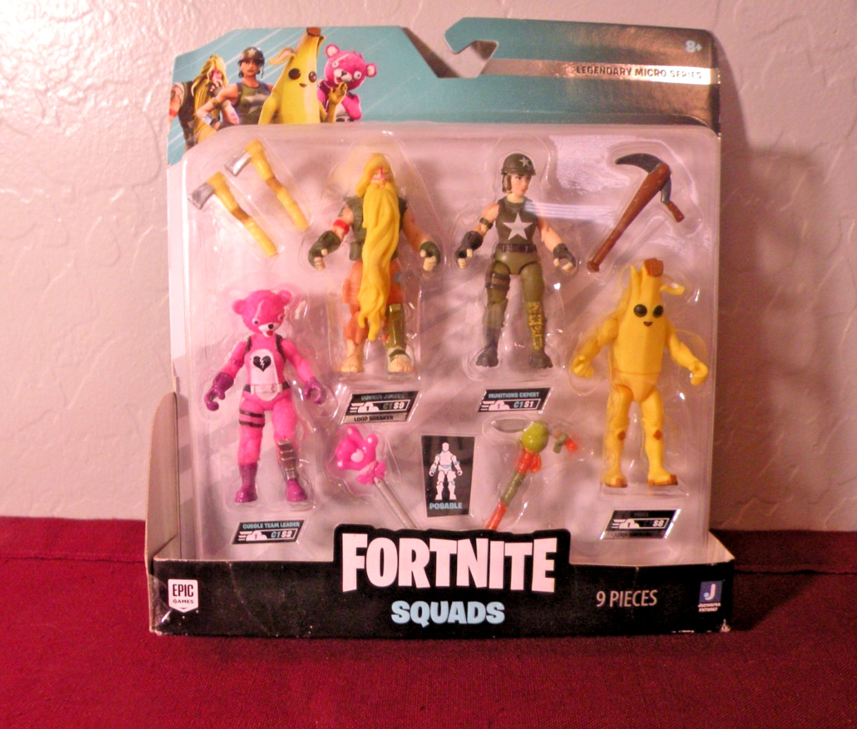 Fortnite Squads C1S1-C1S4 Legendary Micro Series Loop Breaker Peely Jonesy New