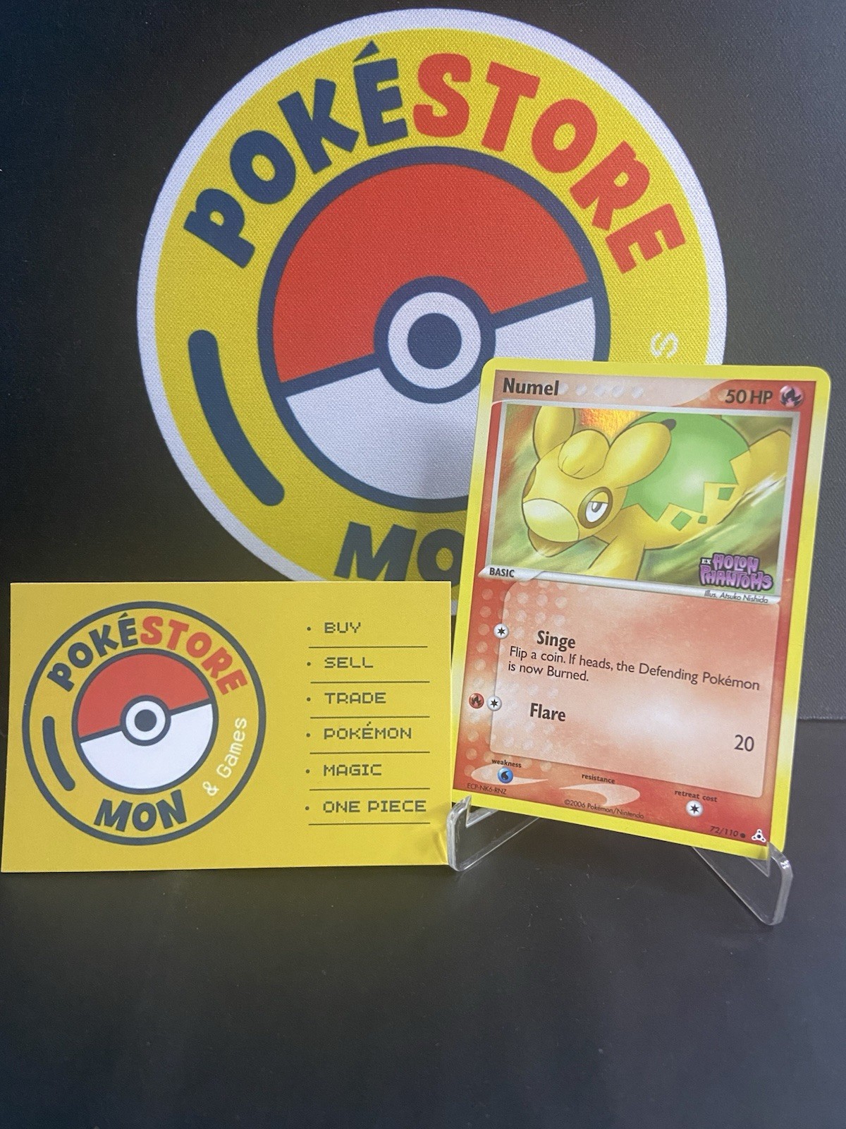 Pokemon - Numel - Ex Holon Phantoms- Holo Reverse Stamped - 72/110 - ENG 