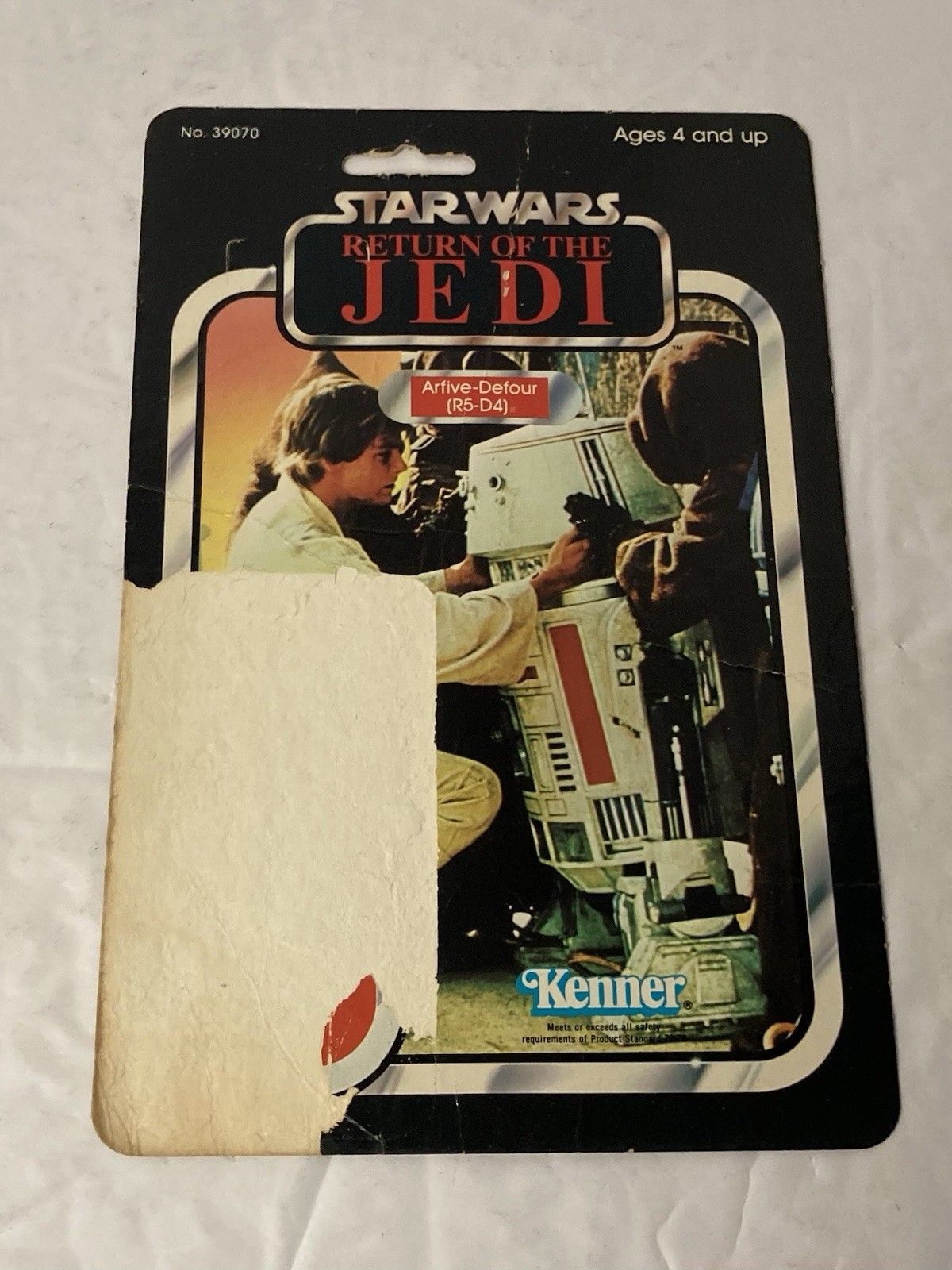 Star Wars Vintage Kenner 1983 Return Of The Jedi R5-D4 Astromech Cardback 65