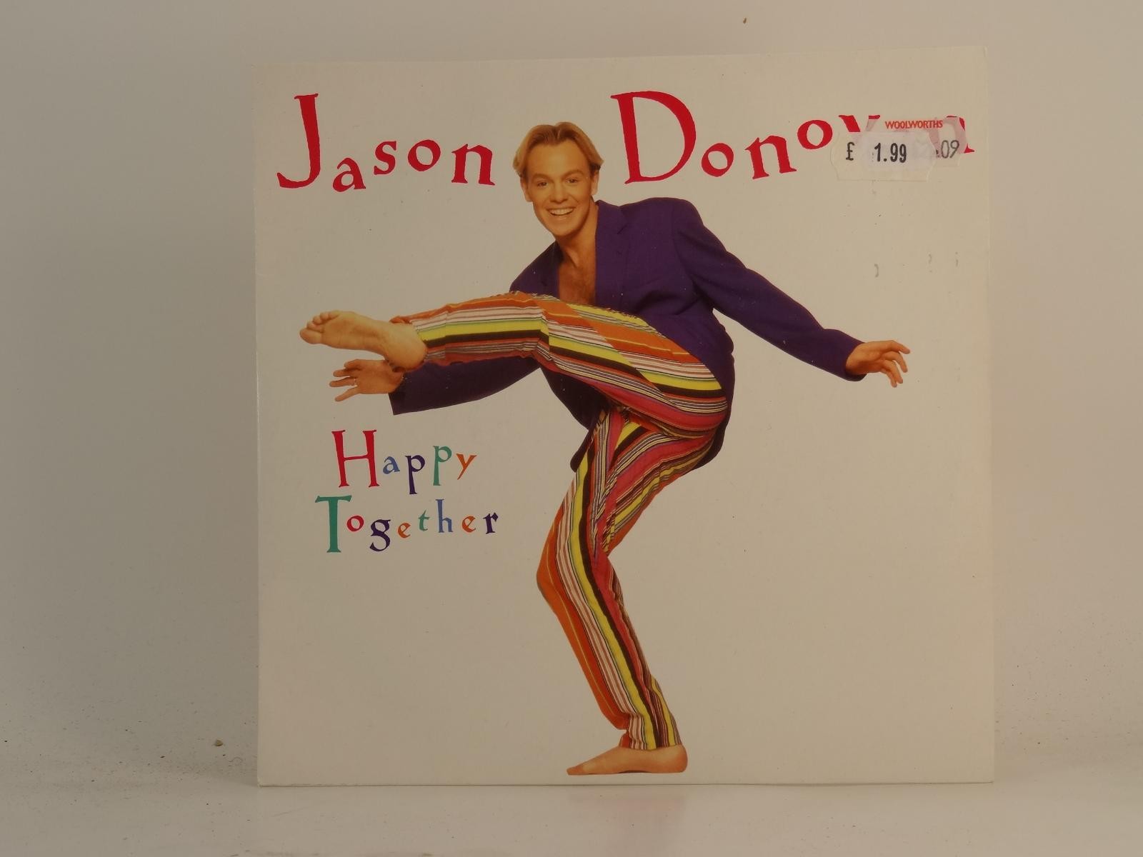 JASON DONOVAN HAPPY TOGETHER (2) (75) 2 Track 7" Single plus Picture Sleeve PWL 