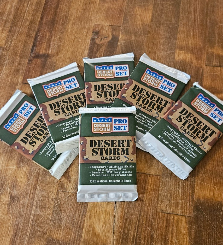 1991 Pro Set Desert Storm Trading Cards 6 Packs (60 Cards)