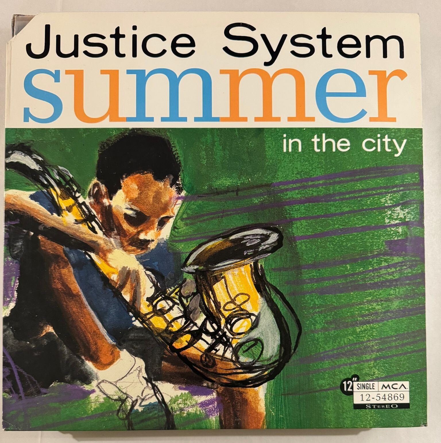 JUSTICE SYSTEM – SUMMER IN THE CITY - VINYL LP BLACK - VG+ - A23