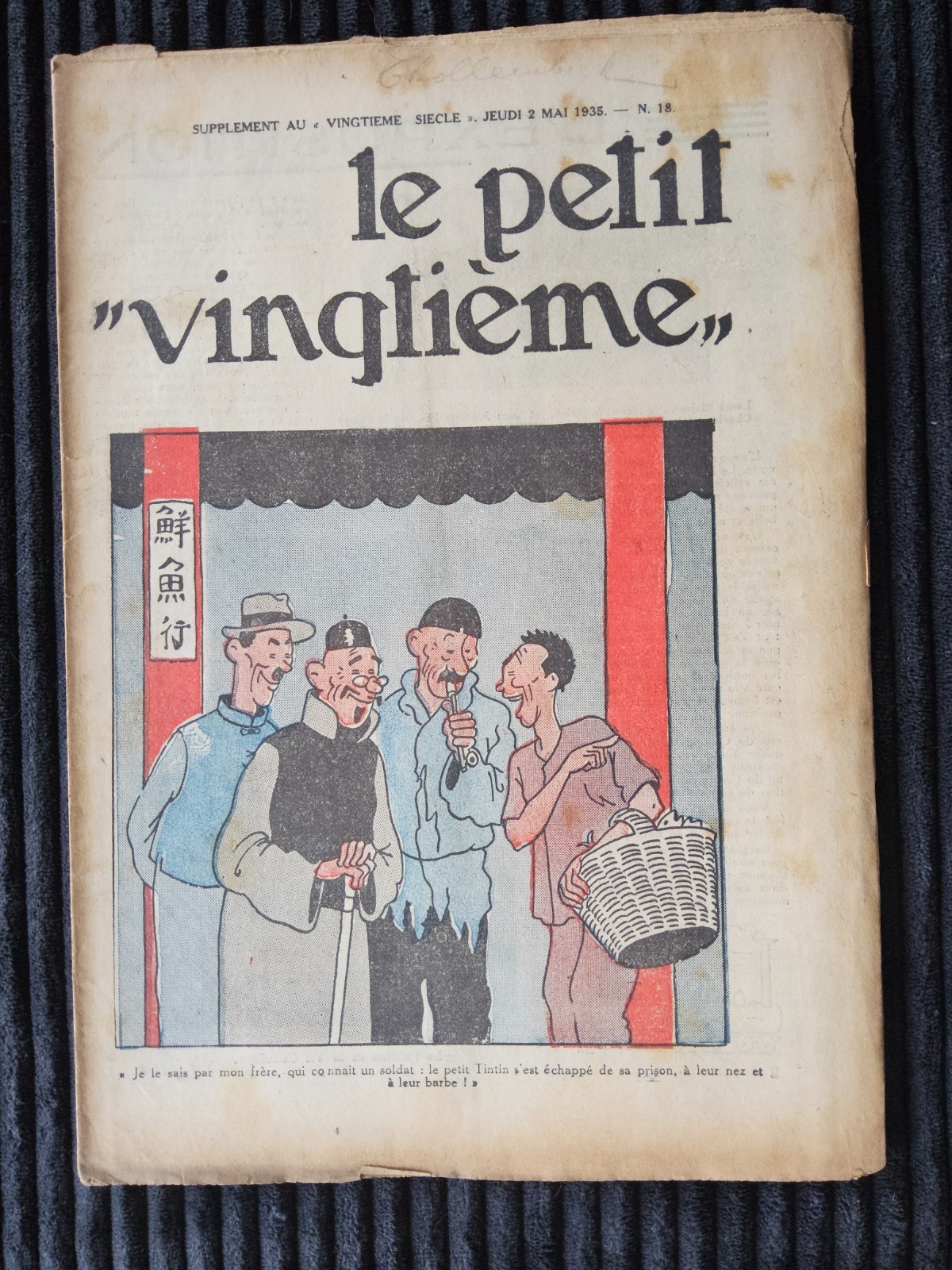Tintin - Petit Vingtième - Numéro 18 de 1935