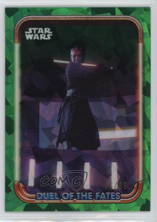 2024 Zaffiro Cromato Star Wars La Minaccia Fantasma Duello del Destino Verde 15/99 1h1d