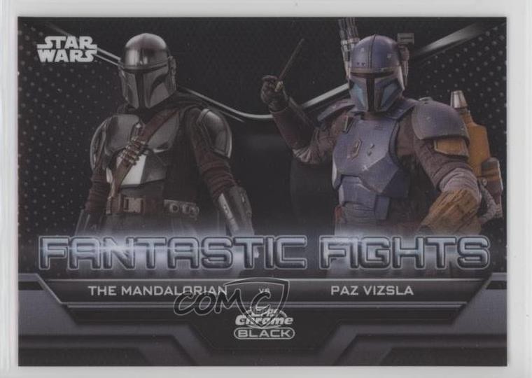 2023 Cromo Nero Star Wars Fantastici Combattimenti Il Mandaloriano vs Paz Vizsla 1cc7