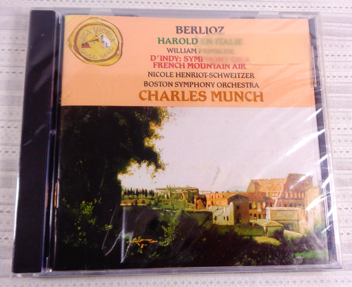 Berlioz: Harold in Italy Opus 16 d'Indy Symphony French Mountain Munch RCA NEW!