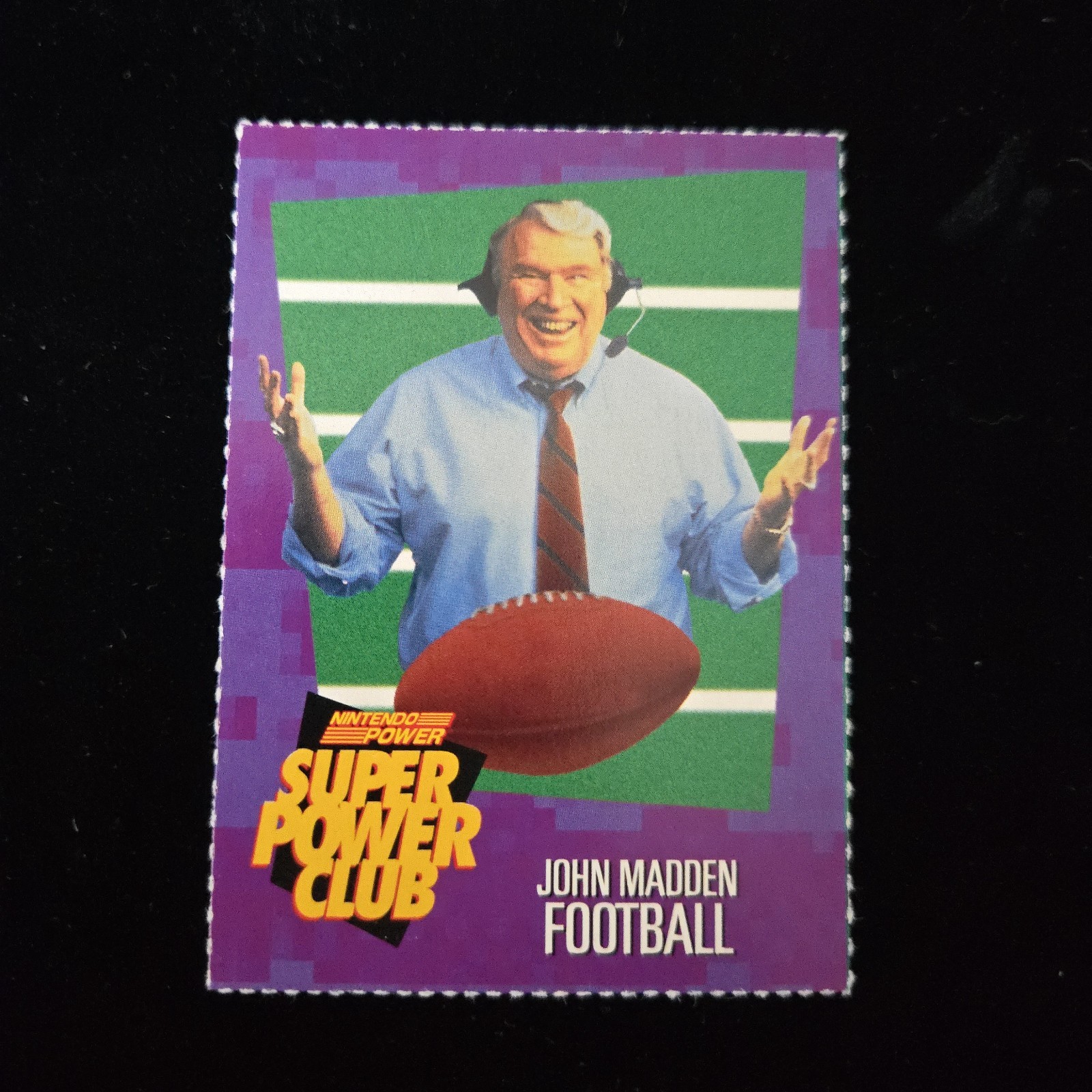 NICE Nintendo Power Super Power Club John Madden Football Card #162