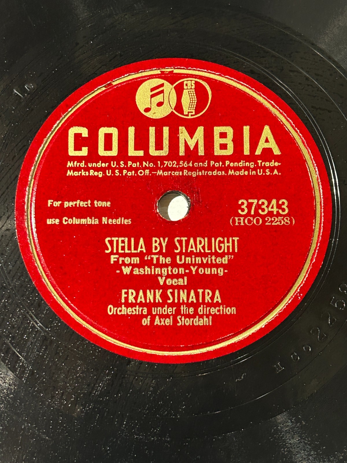 Frank Sinatra Columbia 78 - Stella by Starlight / Mam'Selle - French Cafe Scene