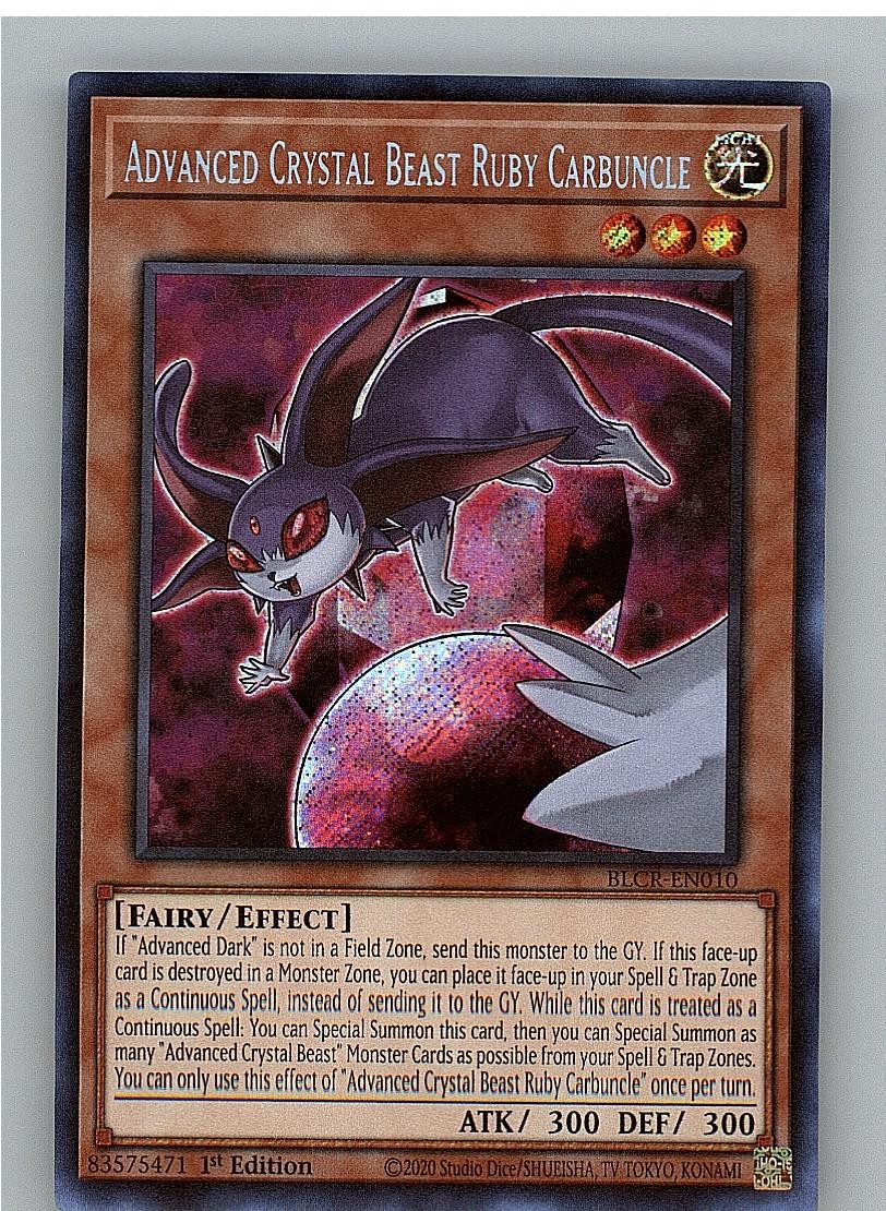 Advanced Crystal Beast Ruby Carbuncle BLCR-EN010 Yu-Gi-Oh 1° Edizione LP