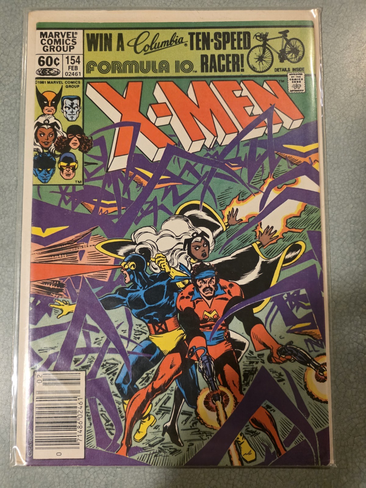 The Uncanny X-Men #154 variante da edicola (Marvel Comics febbraio 1982)