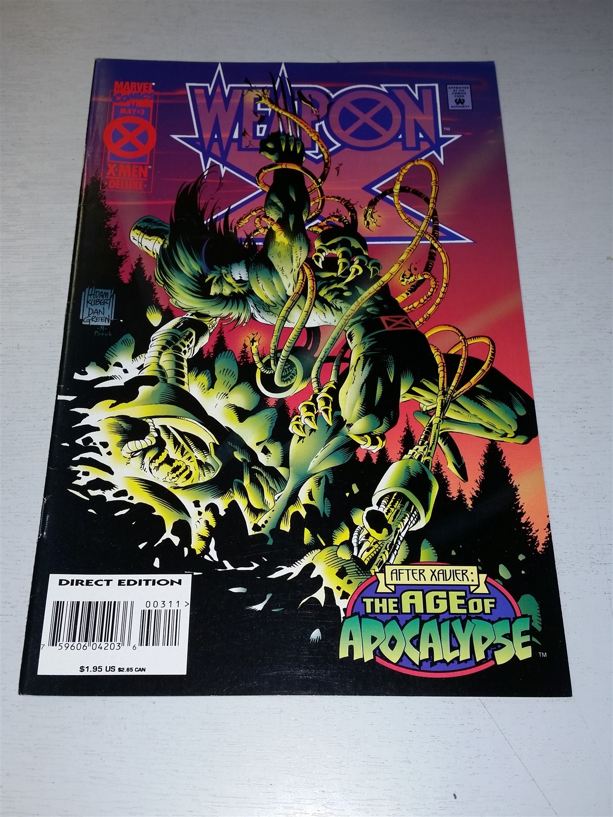 WEAPON X #3 VF (8.0 OR BETTER) MAY 1995 MARVEL COMICS