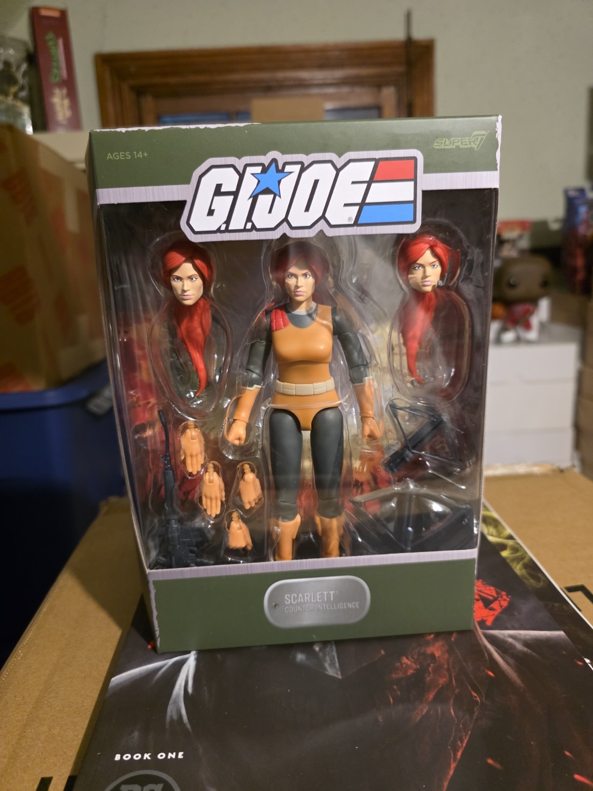 Super7 G.I. Joe ULTIMATES! Wave 3 Scarlett 7” Figure w/ Slipcover