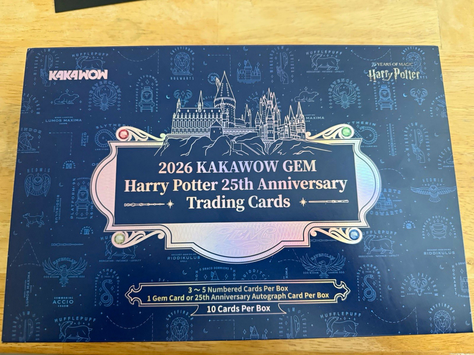 KAKAWOW 2026 GEM Harry Potter 25th Anniversary box empty. no cards.