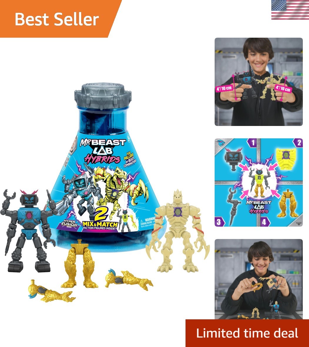 Confezione Multipla Foster Creativity with MrBeast Hybrid - Mix & Match Beast Figure
