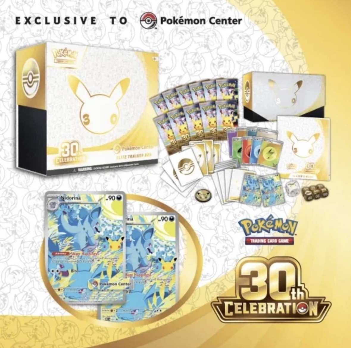 PRESALE Pokemon Center 30° Anniversario ETB Elite Trainer Box