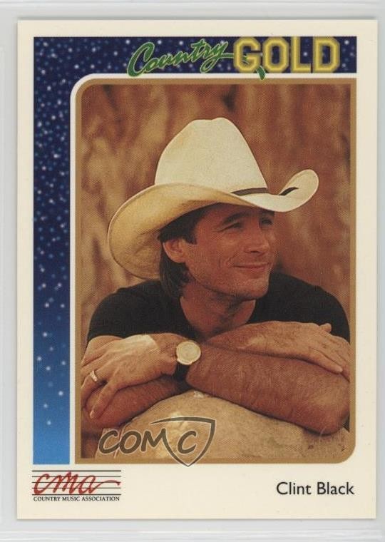 1992 Sterling Cards CMA Country Gold Clint Black #40 0kb5