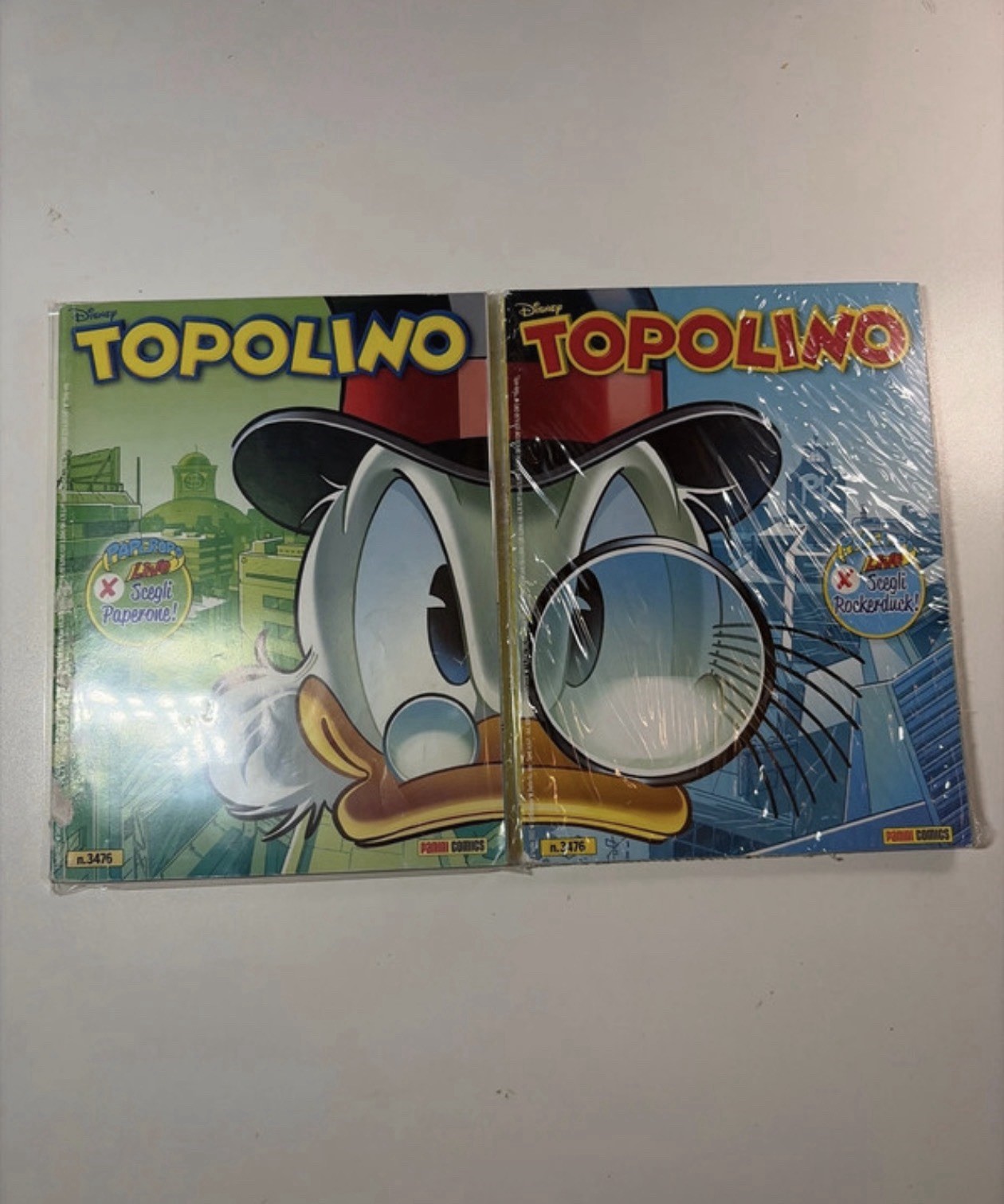 Topolino n. 3476 set 2 fumetti (2016) Panini Comics italiano Disney Paperino