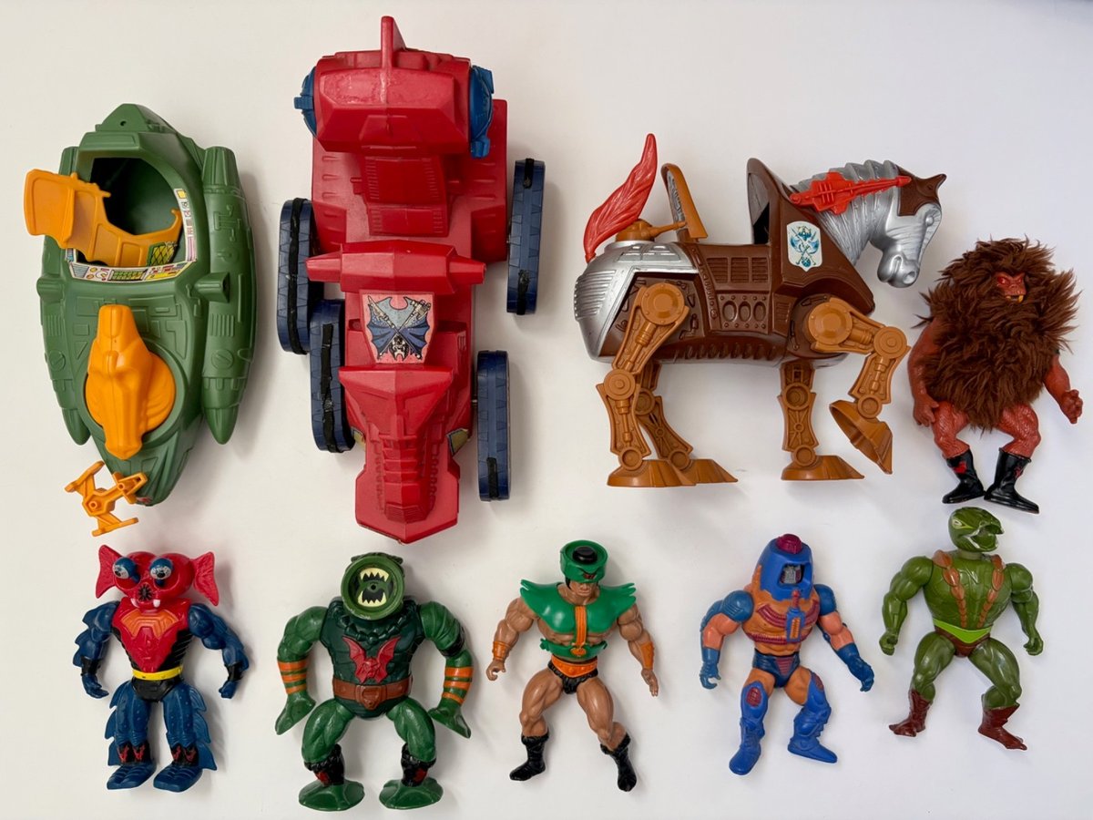 Lotto 1 Figurine Veicolo Lavoro Vintage anni 80 - He-Man Masters of the Universe MOTU -