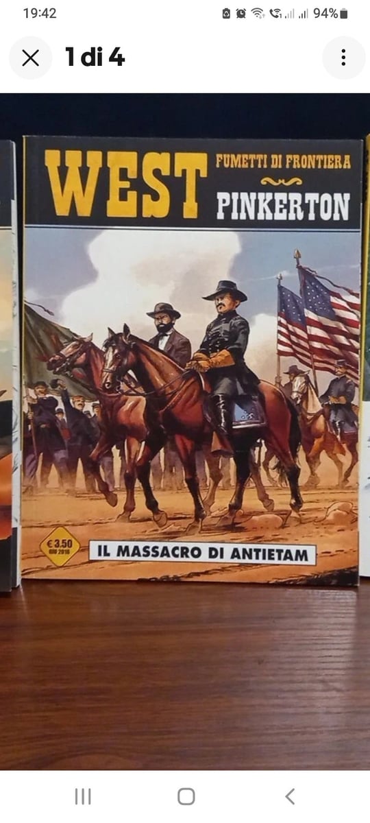 WEST Fumetti di frontiera lotto 2 volumi Il massacro di Antietam + Jesse James