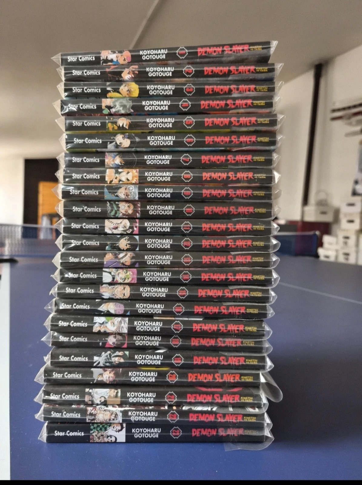 Manga Demon Slayer: serie completa+ set di 16 cartoline esclusive d