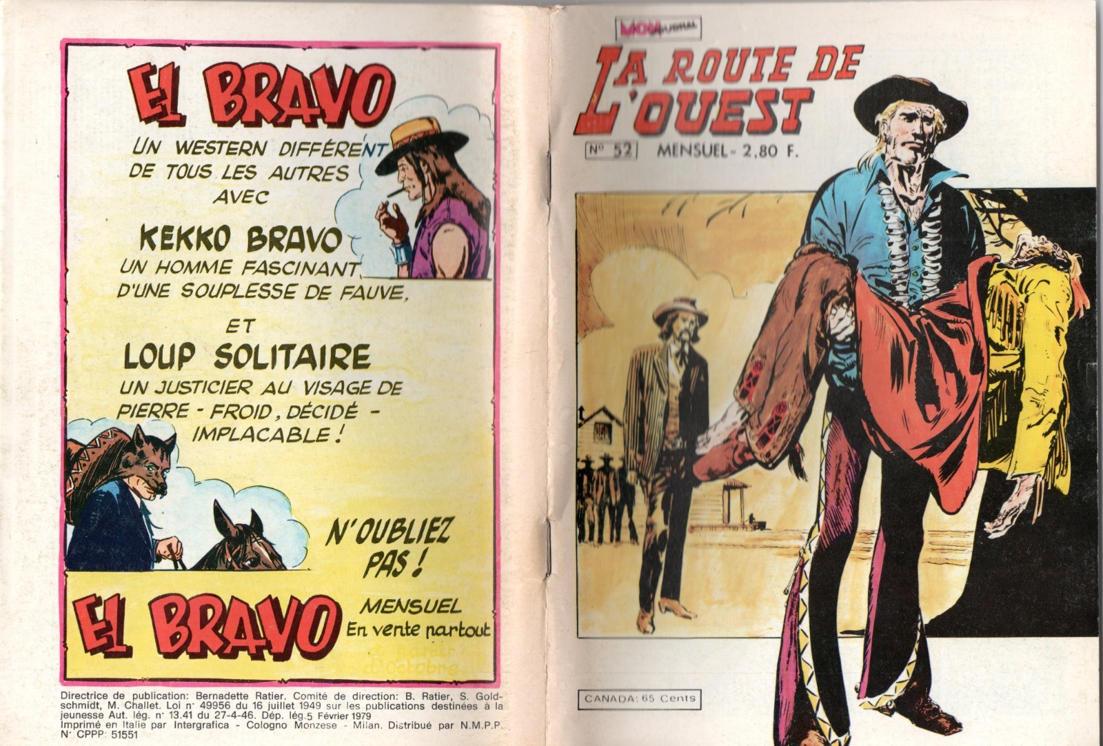 la route de l'ouest n°52