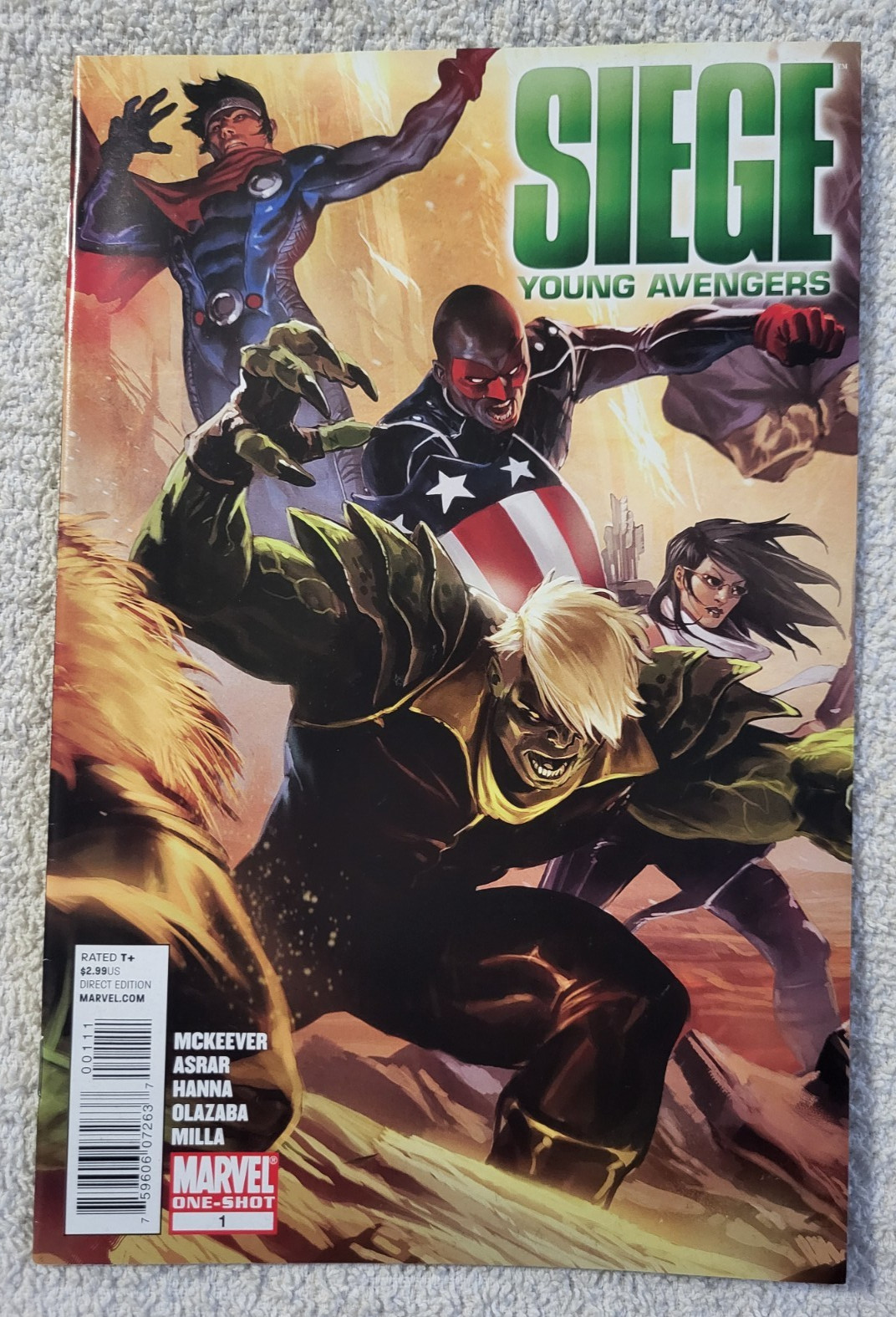 Siege: Young Avengers #1 One-Shot Marvelc Comics 2010