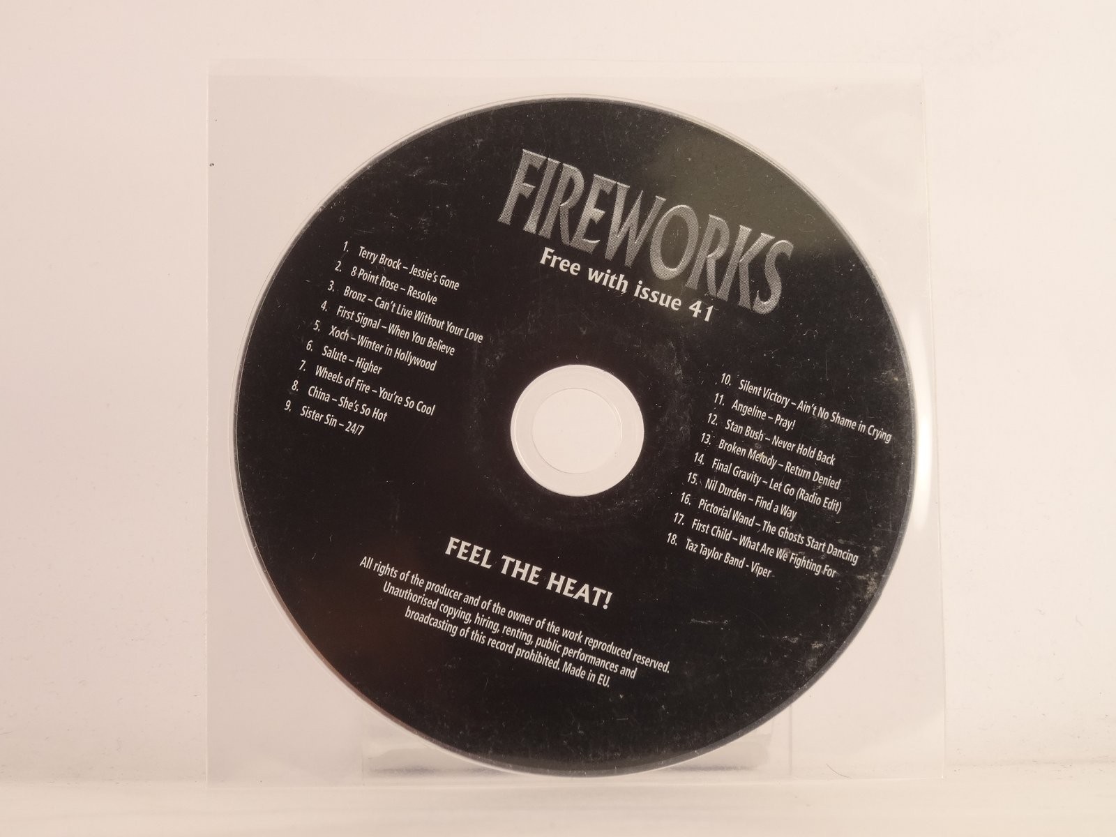 VARIOUS ARTISTS FIREWORKS ISSUE 41 (575) 18 Track Promo CD Album including Plast